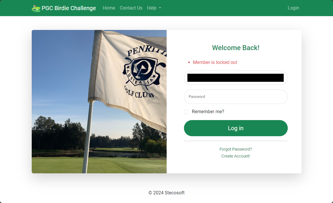 Account locked out Account locked out